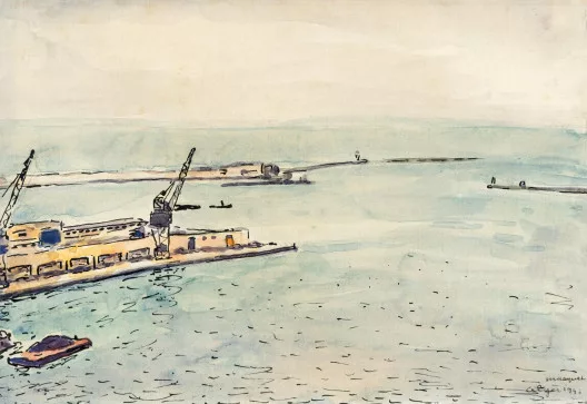 Albert Marquet — Le port d'Alger, 1942