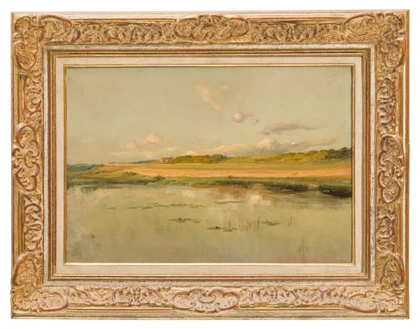 Charles-François Daubigny — Attribuito a Charles François Daubigny — Riva della Rance, effetto serale