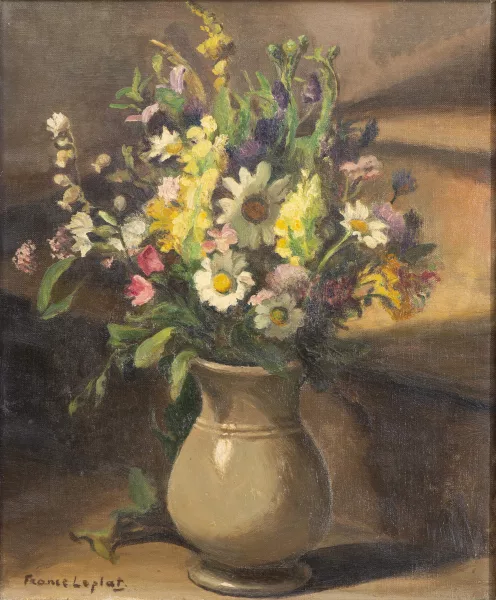 France Leplat — Nature morte aux fleurs
