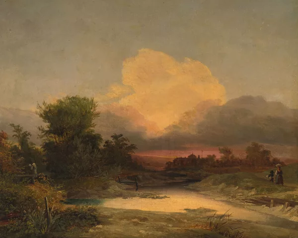 Ignaz Raffalt — Auf dem Heimweg bei Sonnenuntergang
