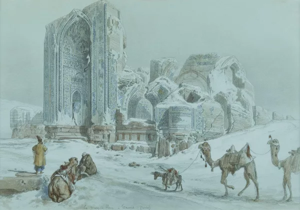 Jules Laurens — La mosquée bleue de Tauris (Tabriz)
