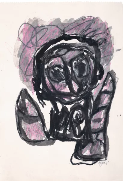 Karel Appel — Face no. 2, 1995