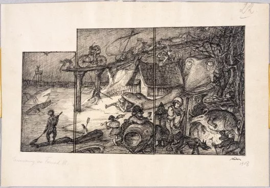 Alfred Kubin — Erinnerung an Freund M, 1908