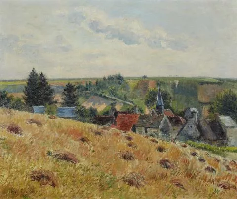 Victor Vignon — Paysage avec village