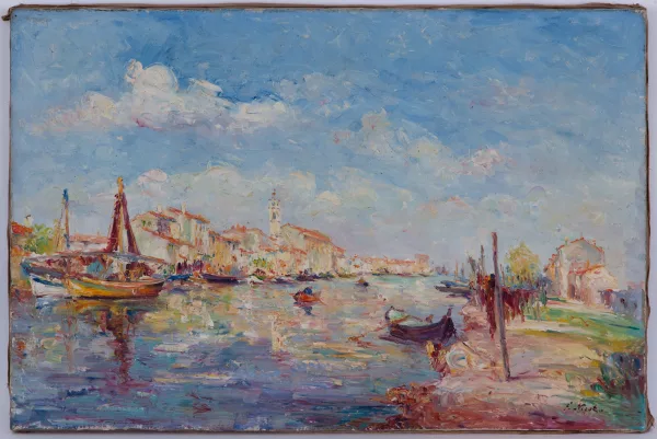 François Nicot — Village fluvial