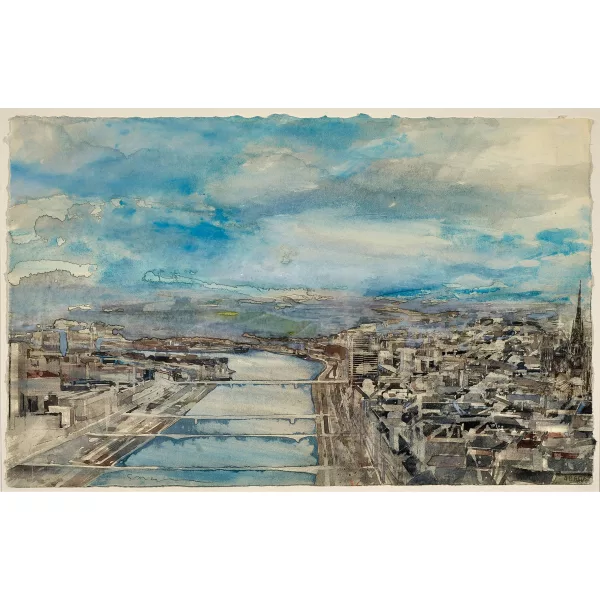 Gottfried Salzmann — Blick auf Rouen.
