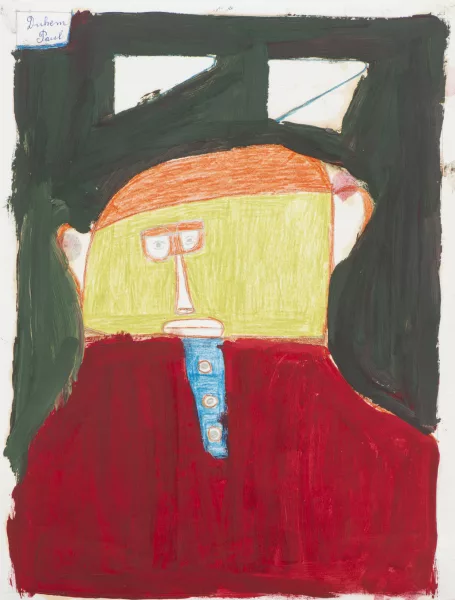 Paul Duhem — Paul DUHEM (1919-1999), 'Homme bleu rouge', gouach...