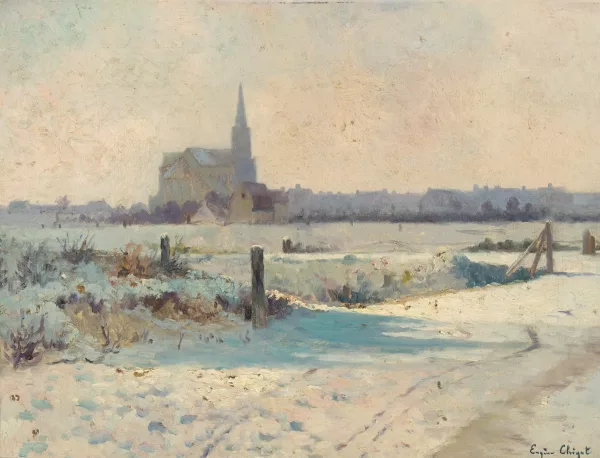 Eugène Chigot — Winterlandschaft