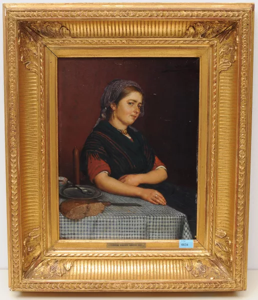 Eugène Siberdt — Sitzende Brotfrau