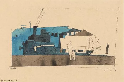 Lyonel Feininger — Locomotive I