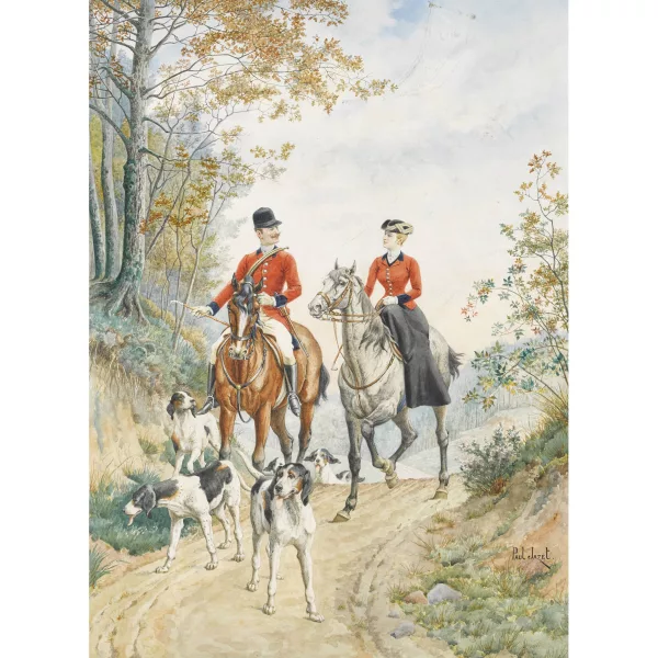 Paul-Léon Jazet — Ausritt zur Jagd.