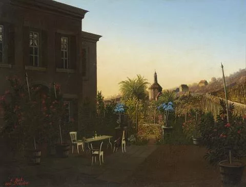 Ludwig Eduard Boll — Ansicht eines Gartens