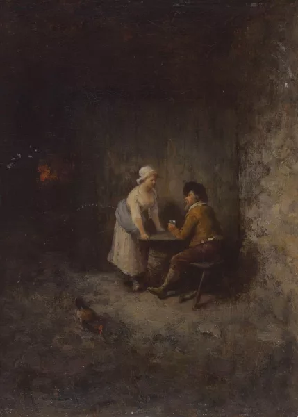 Guglielmo Innocenti — Buveur dans une taverne