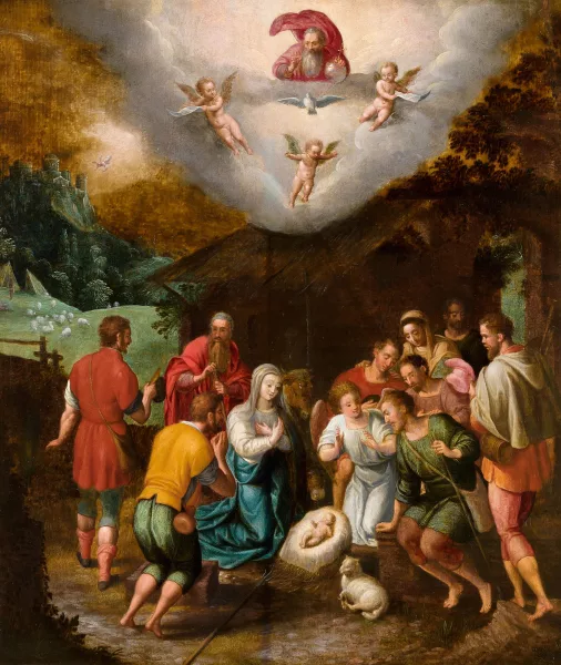 Pieter van Avont — Umkreis Anbetung der Hirten