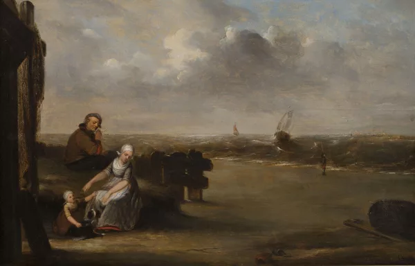 Johannes Mattheus Bogman — Famille en bord de mer