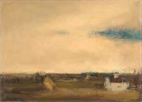Constant Permeke — Landschaft mit weißem Haus