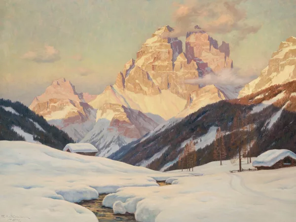 Erwin Kettemann — Winterabend an den drei Zinnen