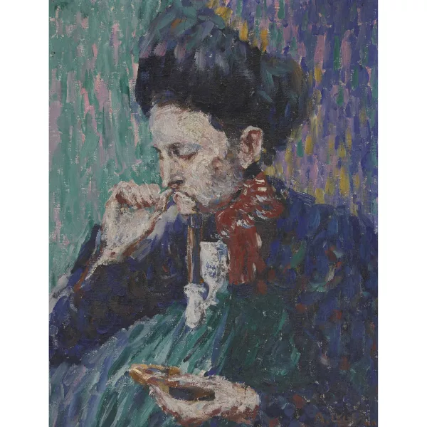Alfons Luger — Portrait d'une femme en costume traditionnel.