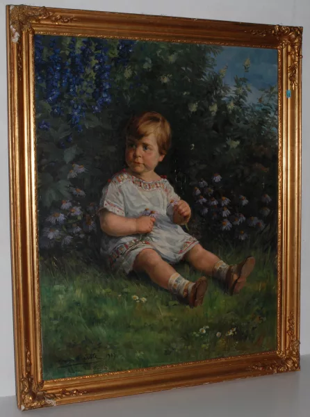 Hans Bertle — Kind im Garten