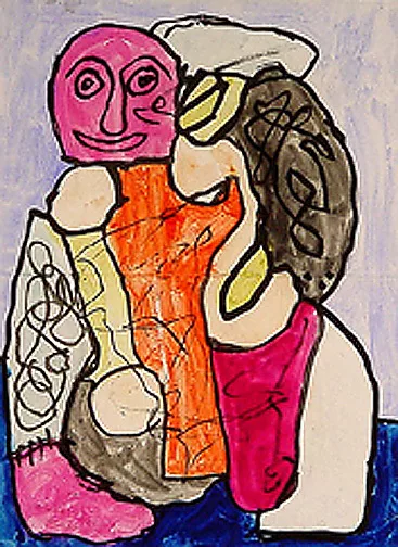 Gaston Chaissac — Personnages, 1962