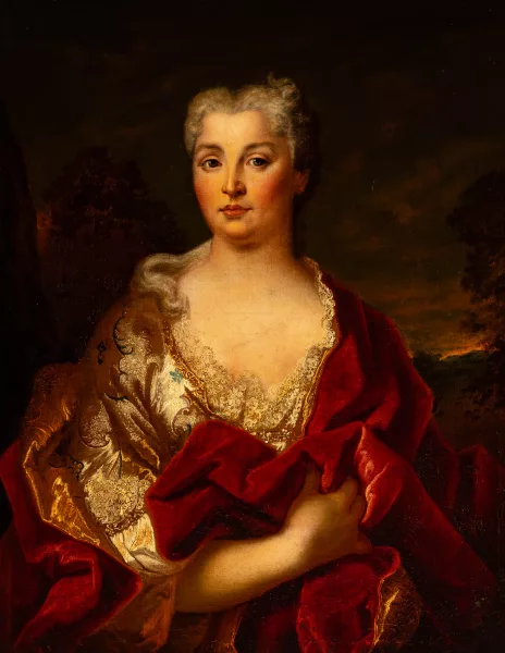 Nicolas de Largillière — Dans le goût de Nicolas de Largillière — Damenbildnis