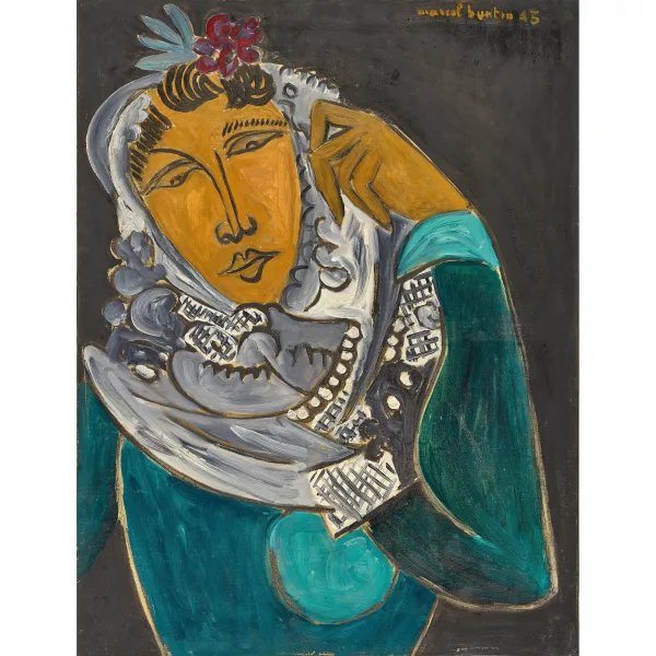Marcel Burtin — "La femme au fichu".