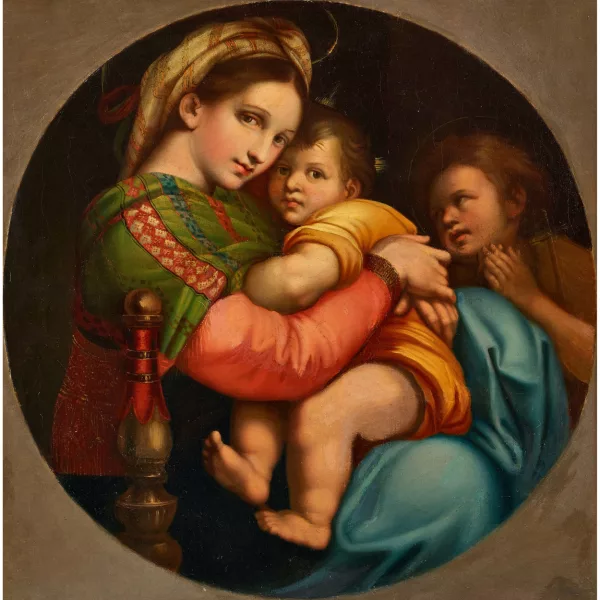 Luigi Pompignoli — Madonna della Seggiola (copie d’après Raffaelo Sanzio).