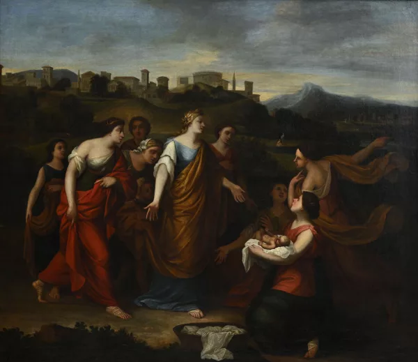 Sébastien Bourdon — École de Sébastien Bourdon — Moïse sauvé des eaux