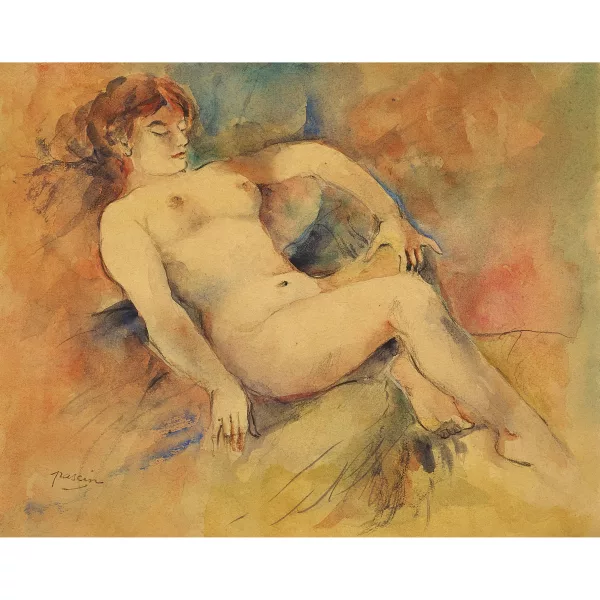 Jules Pascin — Liegender Akt.