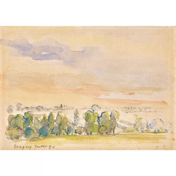Camille Pissarro — "Paysage à Eragny".