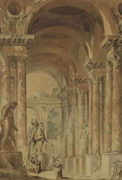 Giovanni Paolo Panini — Caprice architectural à Rome