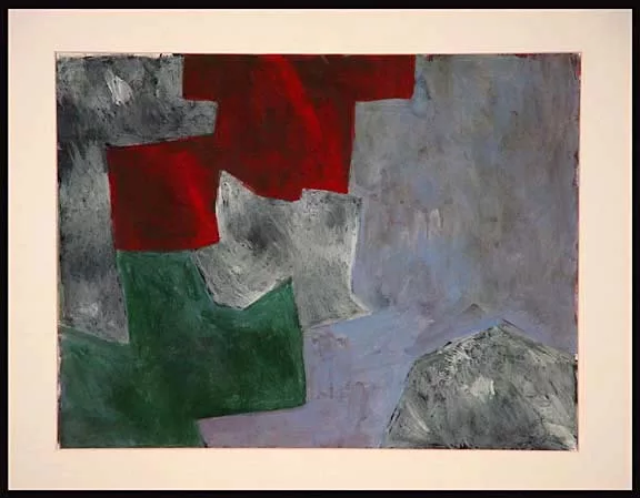 Serge Poliakoff — Vert, gris, brun, 1960