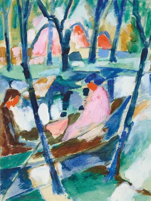Hans Thuar — Paar im Boot, 1921