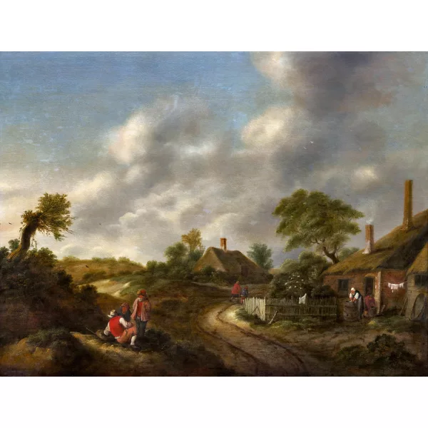 Klaes Molenaer — Dörfliche Landschaft.