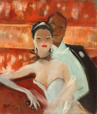 Jean-Gabriel Domergue — La loge de la princesse