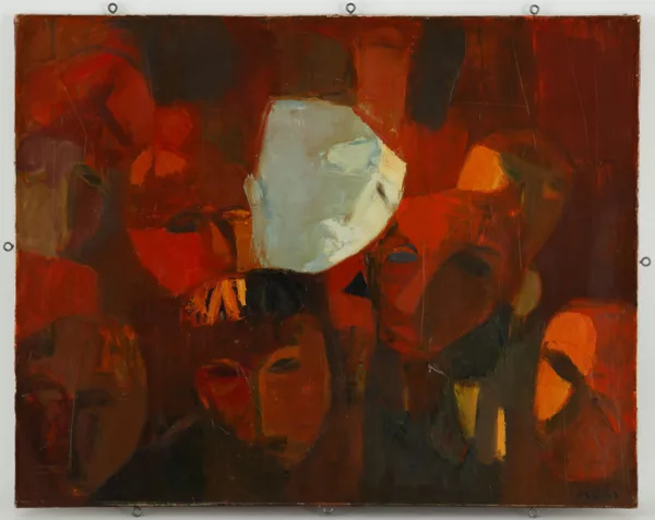 Roger Mühl — Roger Mühl (1929-2008), \\Bâle, les masques au