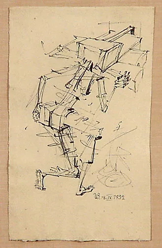 Victor Brauner — Sans titre, 18.IV.1952