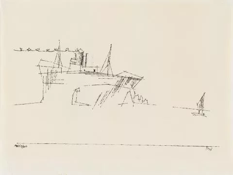 Lyonel Feininger — Dampfer auf See