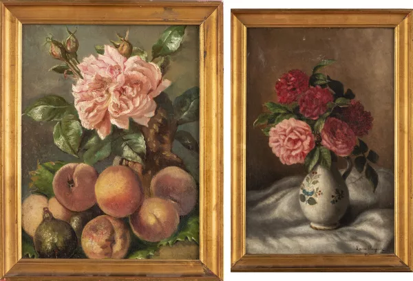 Louise Bergerot-Roblastre — Nature morte aux pivoines