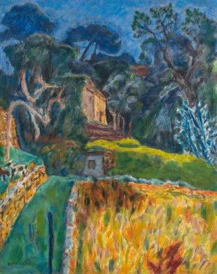 Pierre Bonnard — Südliche Landschaft, der Ziegenpferch, 1944/1945