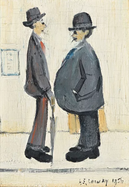 Laurence Stephen Lowry — Study of Two Figures",