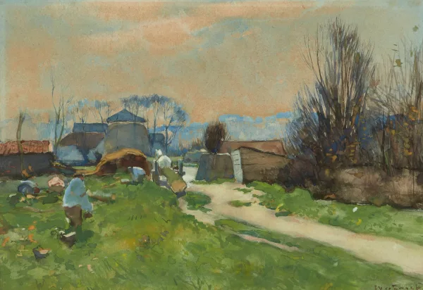 Willem Zwart — Landschaft mit Bauer