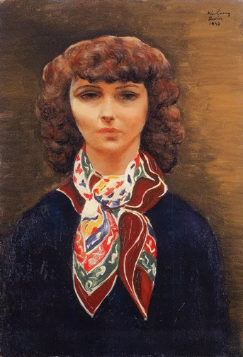 Moise Kisling — Portrait de Madeleine Lebeau, 1947