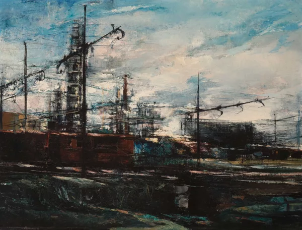 Renzo Vespignani — Lo scalo di Trastevere