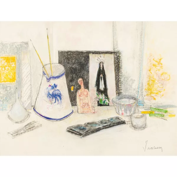 Jean Jansem — Le table du peintre.