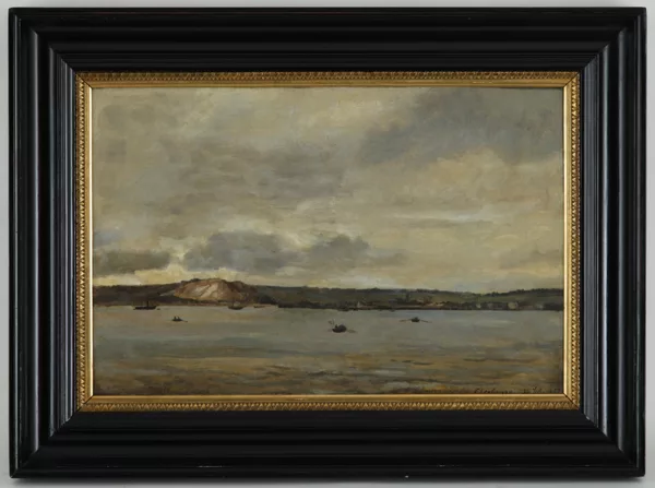 Emanuel Larsen — Emanuel Larsen (1823-1859), \Vue de Cherbourg\,