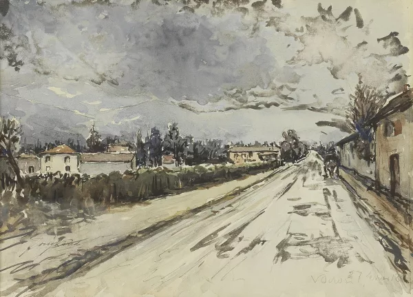 Johan Barthold Jongkind — La rue à Voirons