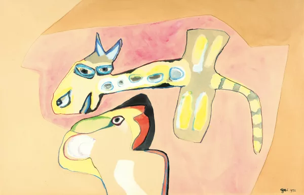 Karel Appel — Flying Over Me, 1972