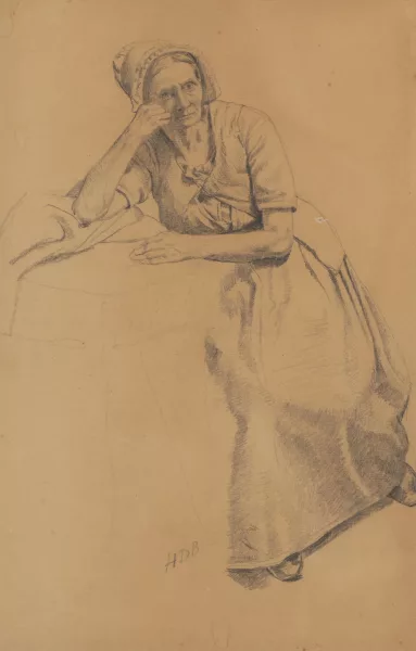 Henri de Braekeleer — Femme au repos