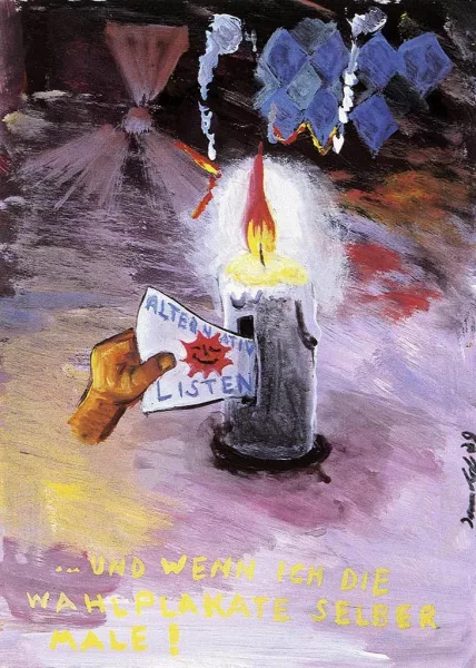 Jörg Immendorff — Café Deutschland. Listes alternatives, 1979